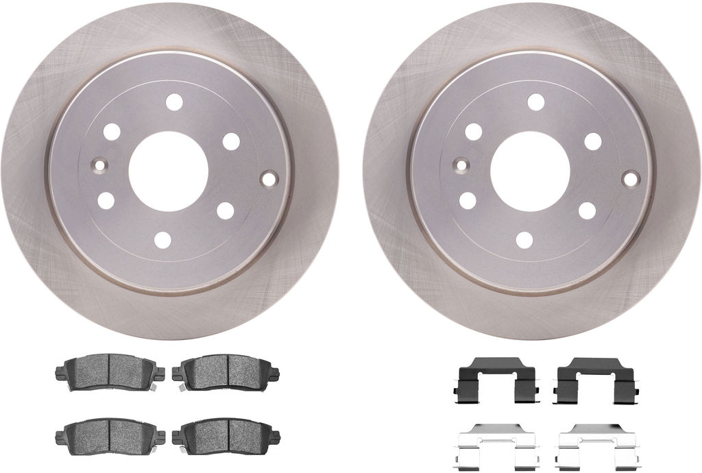 Dynamic Friction 6212-48342 - Brake Kit - Quickstop Rotors and Heavy Duty Brake Pads With Hardware