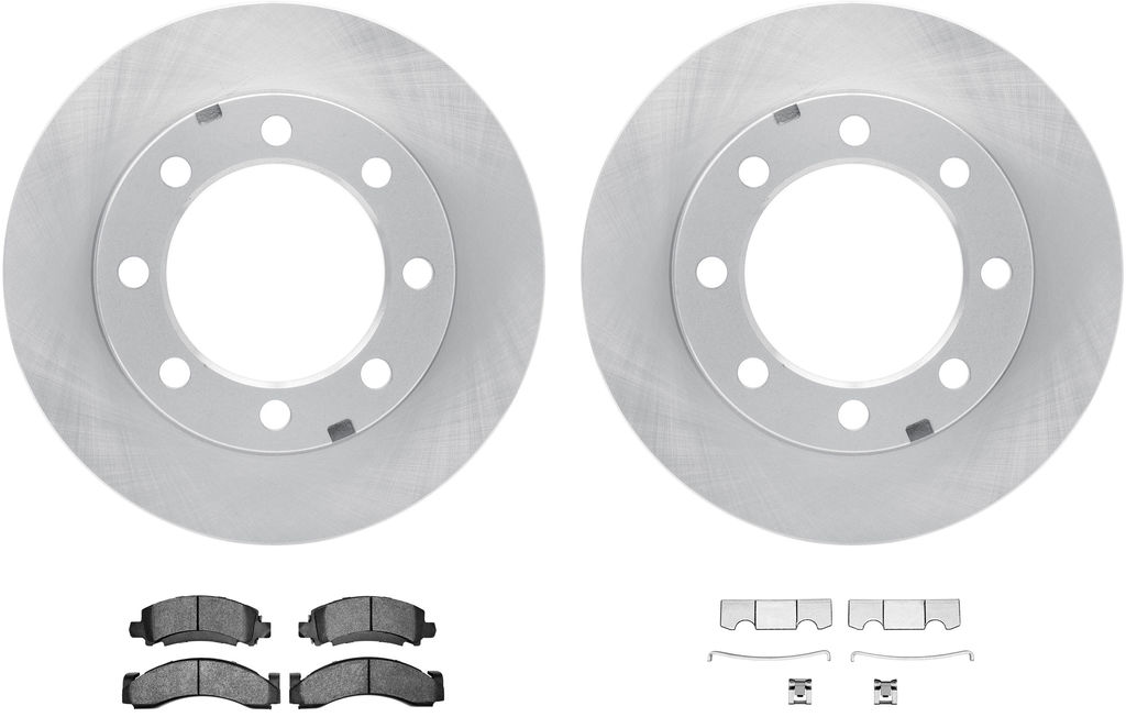 Dynamic Friction 6212-40303 - Brake Kit - Quickstop Rotors and Heavy Duty Brake Pads With Hardware