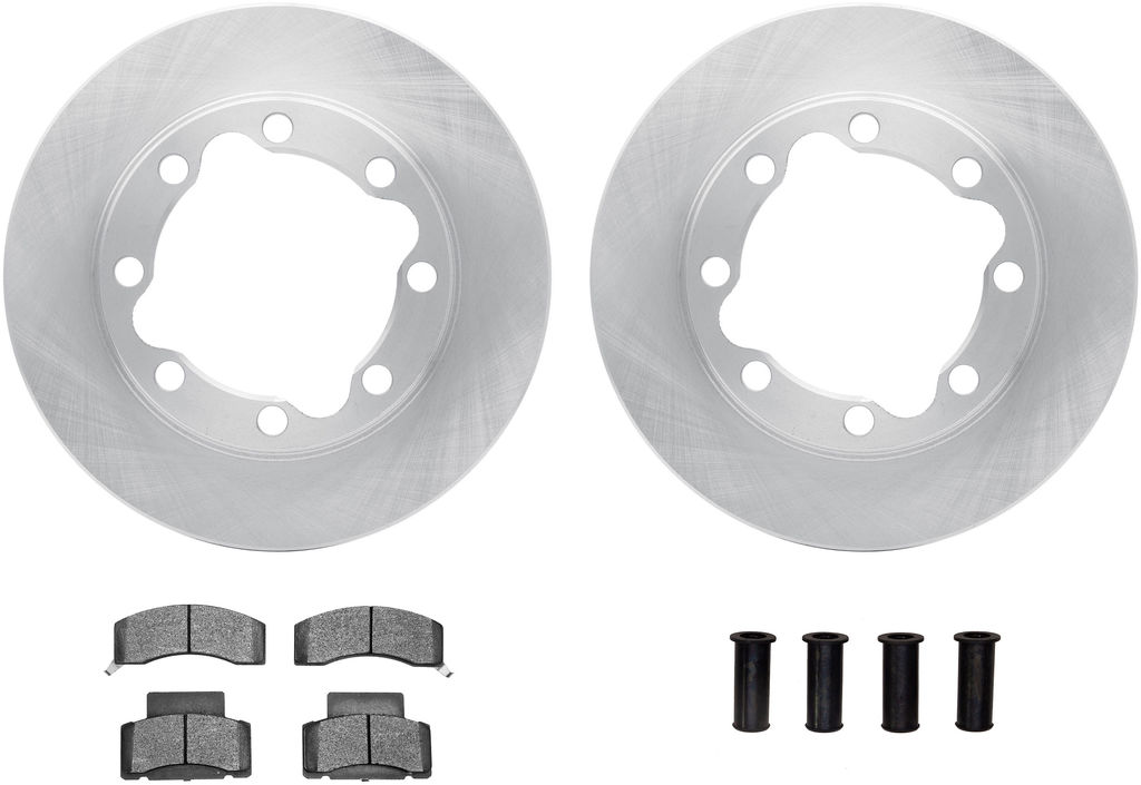 Dynamic Friction 6212-40306 - Brake Kit - Quickstop Rotors and Heavy Duty Brake Pads With Hardware