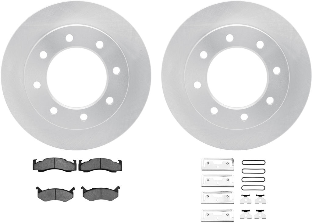 Dynamic Friction 6212-40315 - Brake Kit - Quickstop Rotors and Heavy Duty Brake Pads With Hardware
