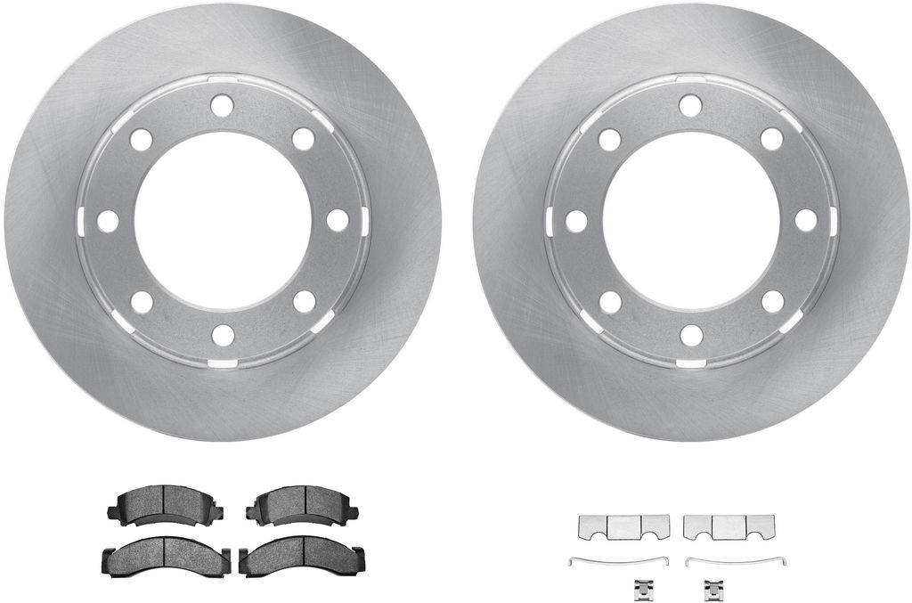 Dynamic Friction 6212-40339 - Brake Kit - Quickstop Rotors and Heavy Duty Brake Pads With Hardware
