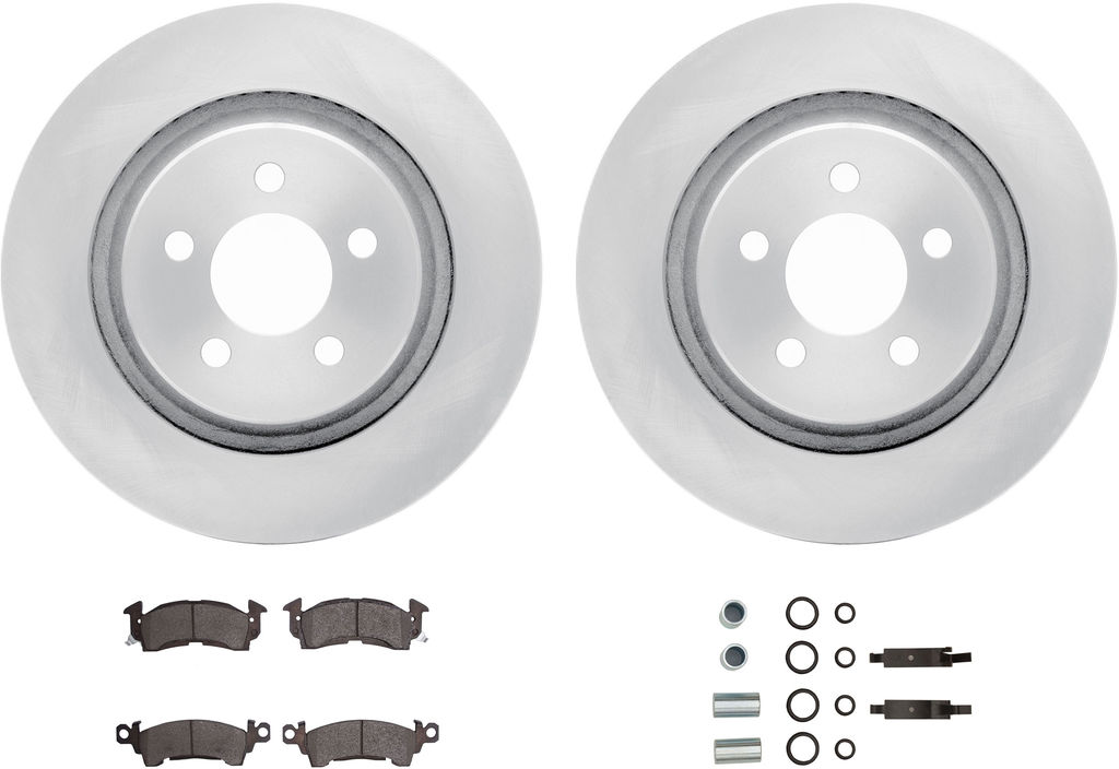 Dynamic Friction 6212-42207 - Brake Kit - Quickstop Rotors and Heavy Duty Brake Pads With Hardware