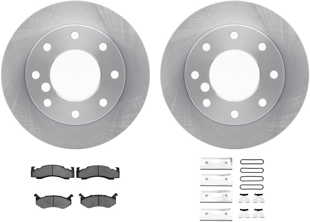 Dynamic Friction 6212-40399 - Brake Kit - Quickstop Rotors and Heavy Duty Brake Pads With Hardware
