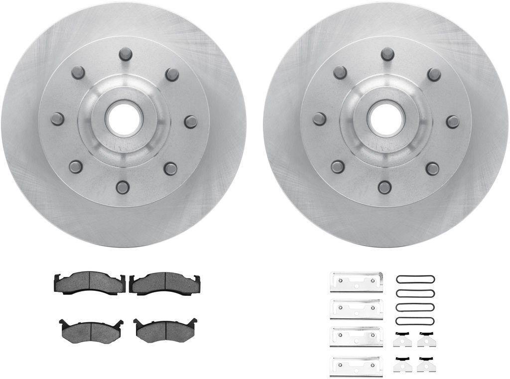 Dynamic Friction 6212-40312 - Brake Kit - Quickstop Rotors and Heavy Duty Brake Pads With Hardware