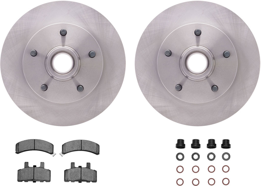 Dynamic Friction 6212-40360 - Brake Kit - Quickstop Rotors and Heavy Duty Brake Pads With Hardware
