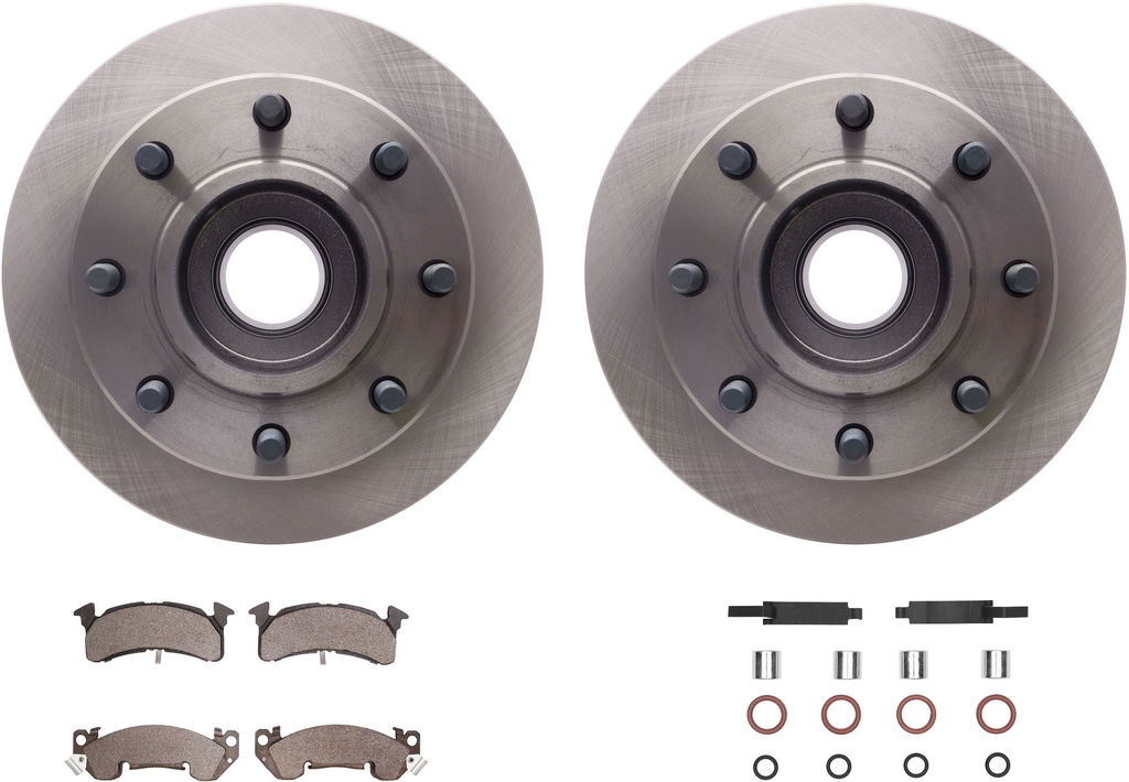 Dynamic Friction 6212-48078 - Brake Kit - Quickstop Rotors and Heavy Duty Brake Pads With Hardware