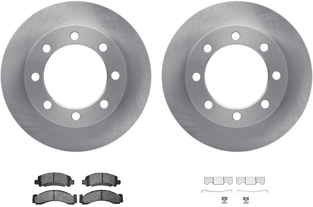 Dynamic Friction 6212-40289 - Brake Kit - Quickstop Rotors and Heavy Duty Brake Pads With Hardware
