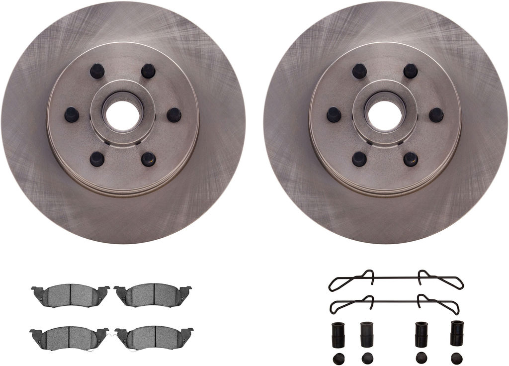 Dynamic Friction 6212-40330 - Brake Kit - Quickstop Rotors and Heavy Duty Brake Pads With Hardware