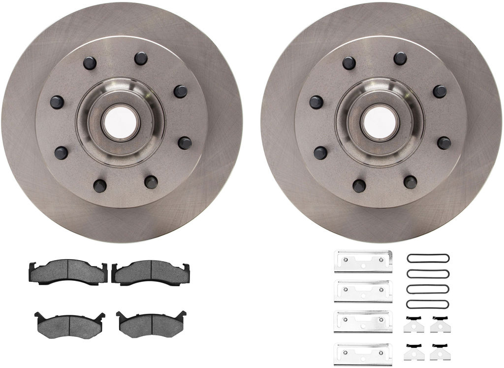 Dynamic Friction 6212-40357 - Brake Kit - Quickstop Rotors and Heavy Duty Brake Pads With Hardware
