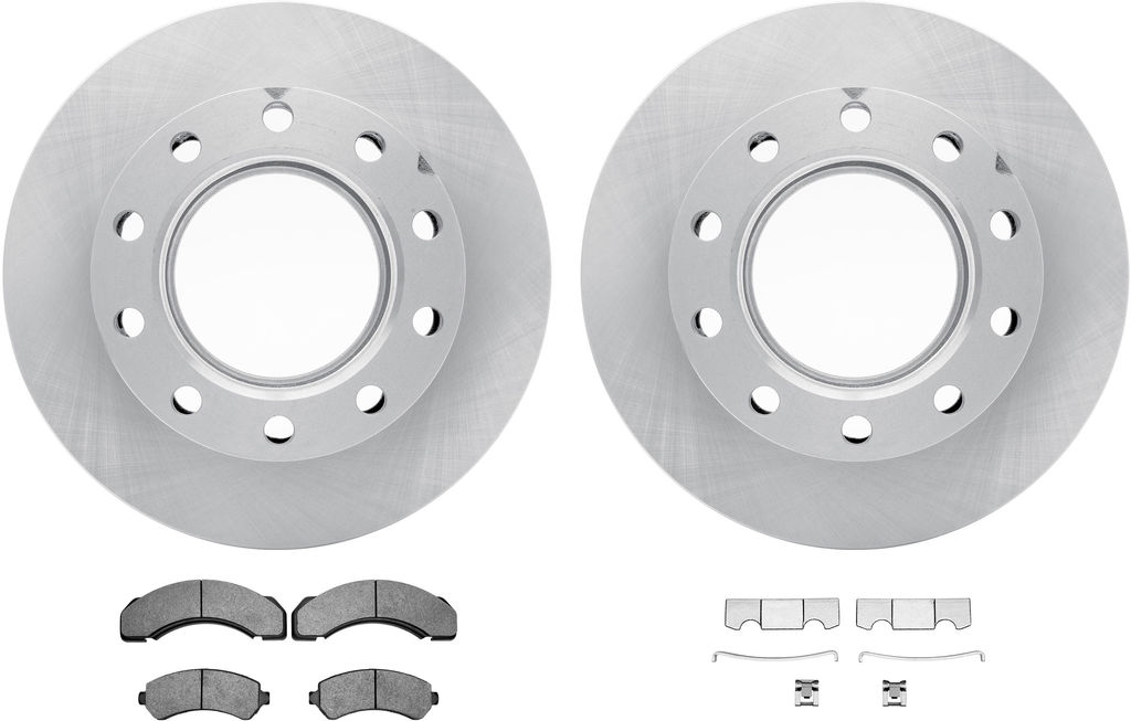 Dynamic Friction 6212-48209 - Brake Kit - Rotors with Heavy Duty Brake Pads includes Hardware
