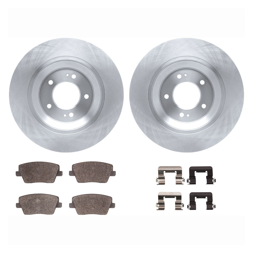 Dynamic Friction 6512-03462 - Brake Kit - Quickstop Rotors and 5000 Brake Pads With Hardware