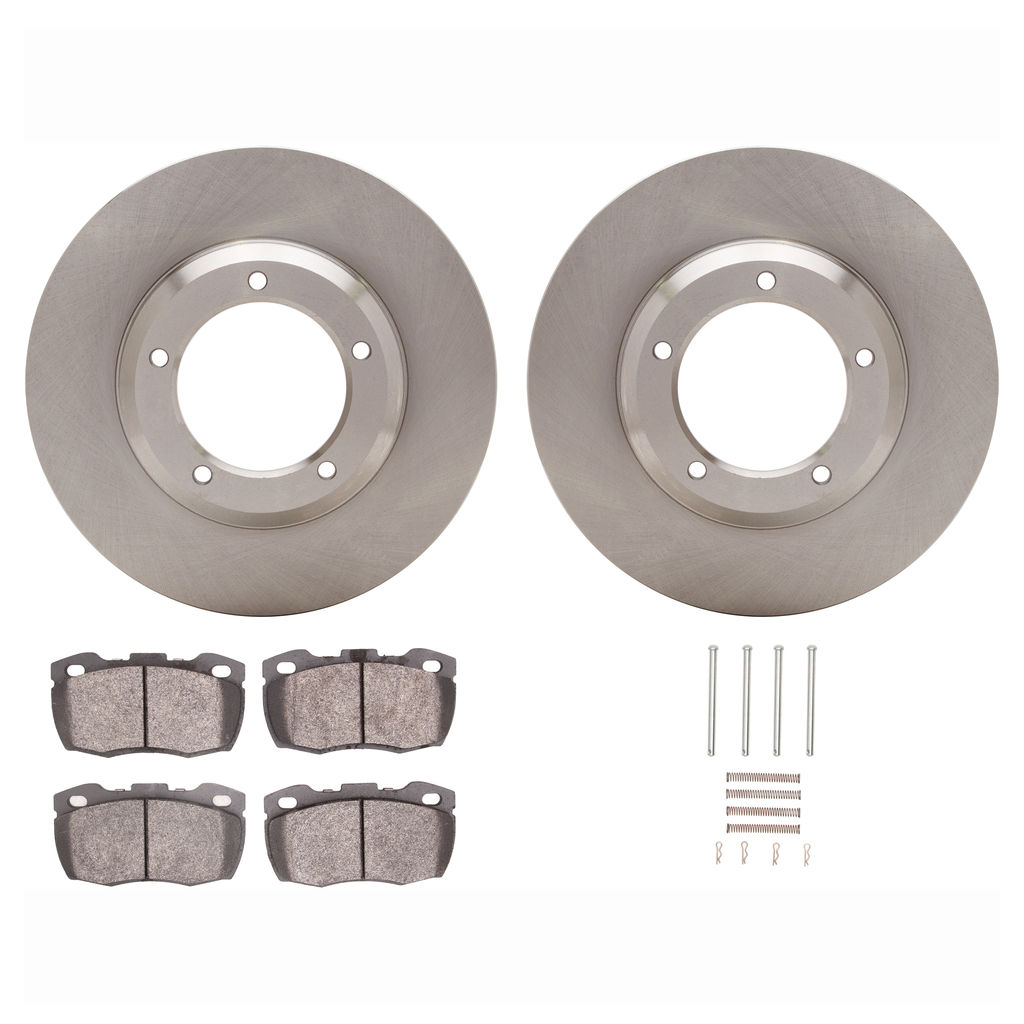 Dynamic Friction 6512-11043 - Brake Kit - Quickstop Rotors and 5000 Brake Pads With Hardware