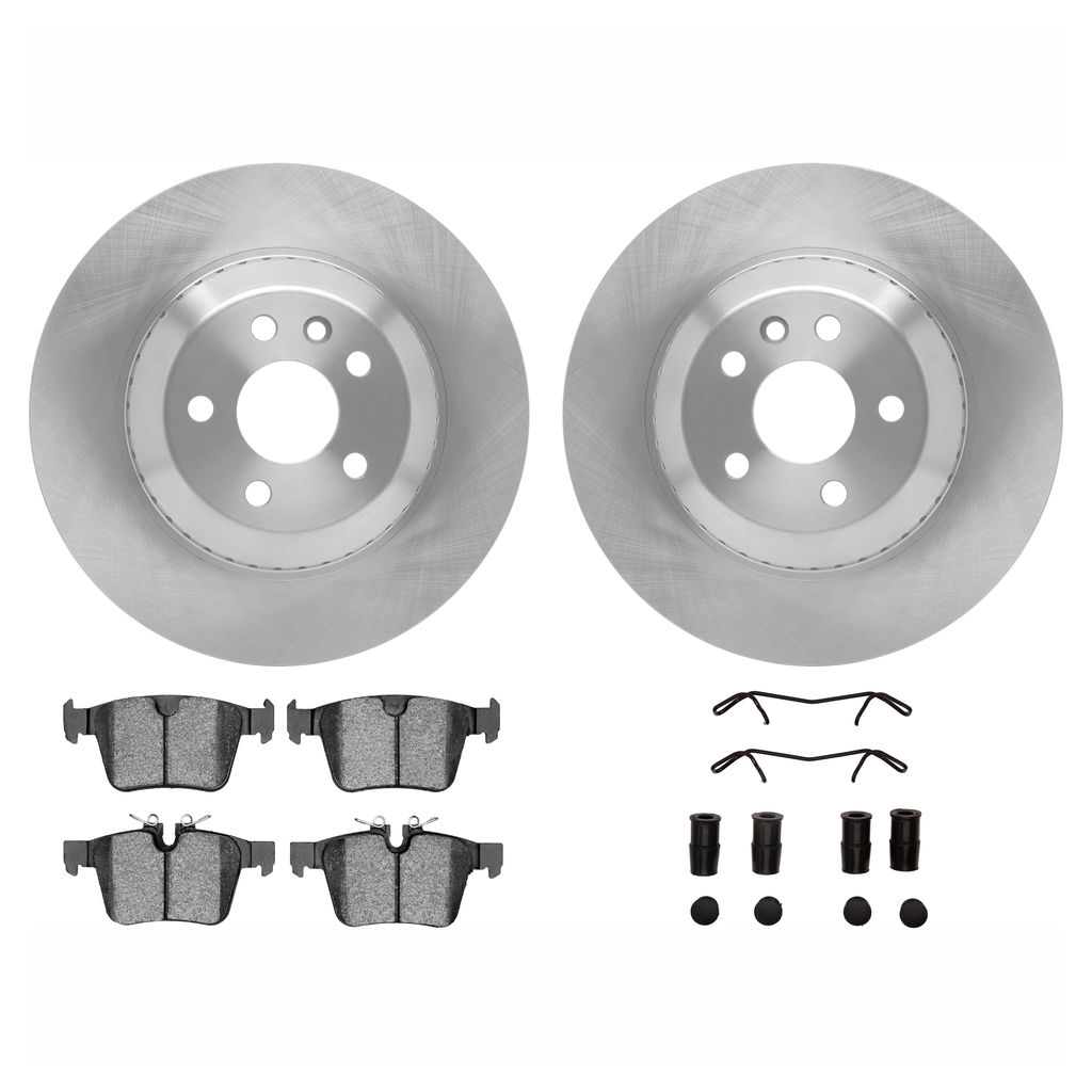 Dynamic Friction 6512-11197 - Brake Kit - Quickstop Rotors and 5000 Brake Pads With Hardware