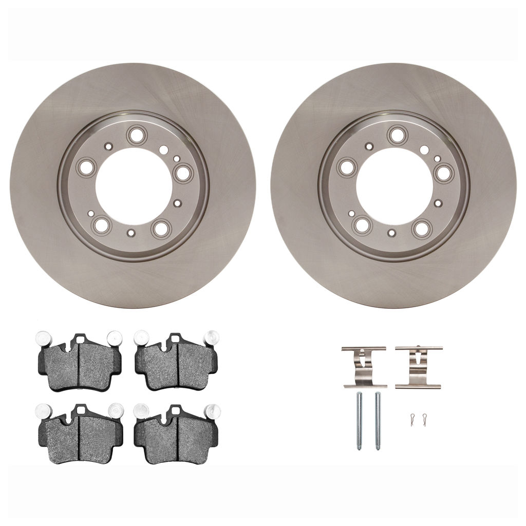 Dynamic Friction 6512-02015 - Brake Kit - Quickstop Rotors and 5000 Brake Pads With Hardware