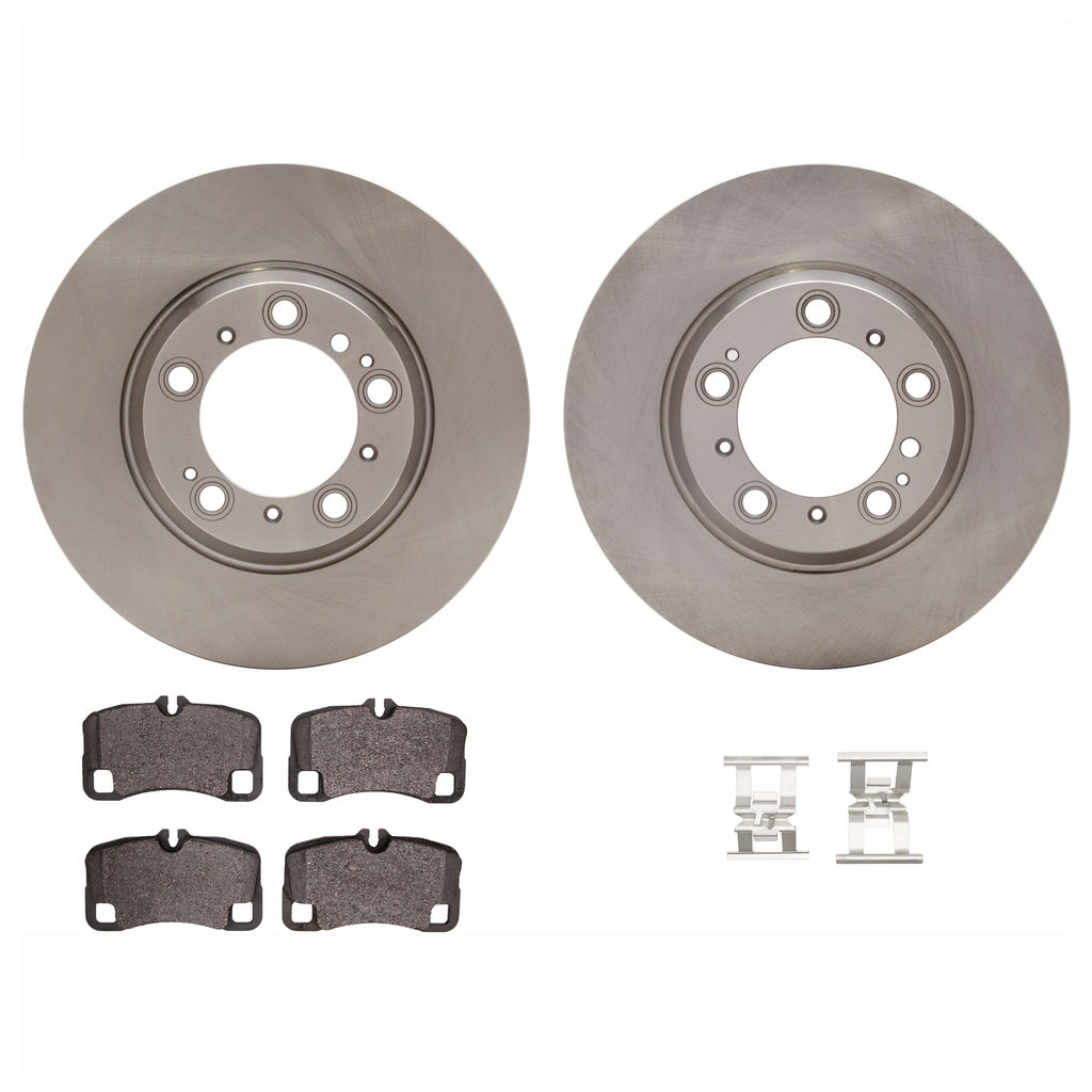 Dynamic Friction 6512-02016 - Brake Kit - Quickstop Rotors and 5000 Brake Pads With Hardware