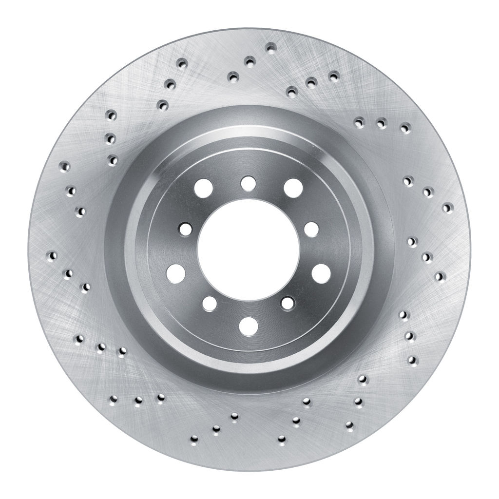 Dynamic Friction 620-31087D - Quickstop Replacement Drilled Brake Rotor
