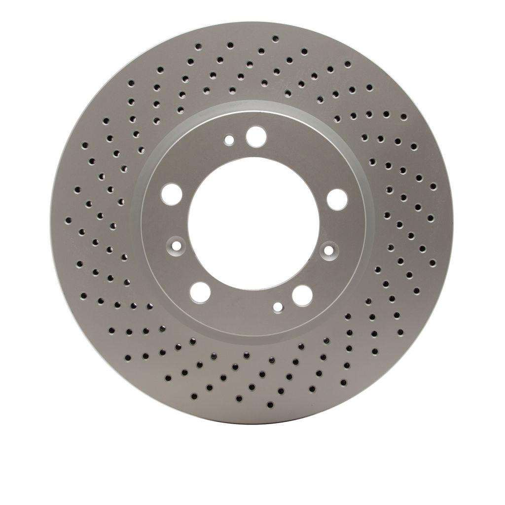 Dynamic Friction 920-02032D - Hi-Carbon Alloy Geomet Coated Drilled Brake Rotor