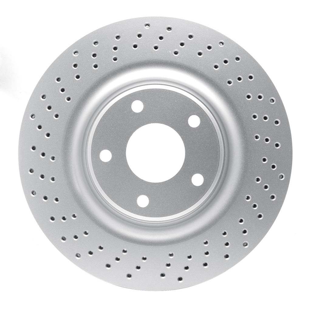 Dynamic Friction 920-46019 - Hi-Carbon Alloy Geomet Coated Drilled Brake Rotor