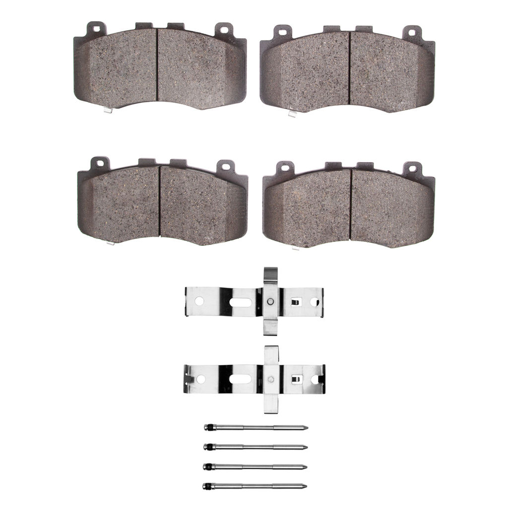 Dynamic Friction 1400-2152-01 - Ultimate Duty Performance Brake Pads and Hardware Kit