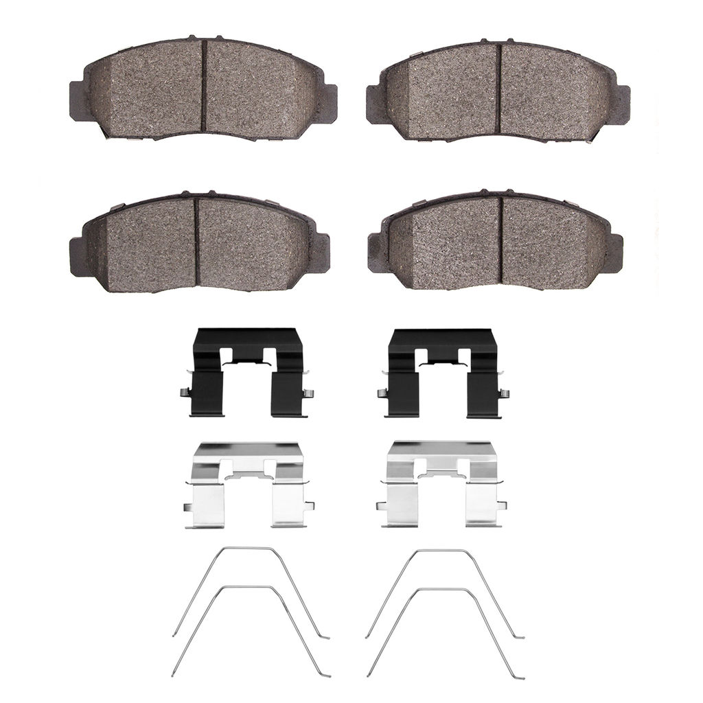 Dynamic Friction 4000-1608-01 - HybriDynamic Brake Pads Hardware Kit