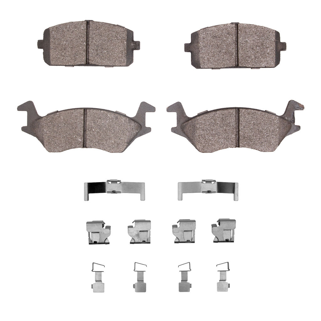 Dynamic Friction 4000-0180-01 - HybriDynamic Brake Pads Hardware Kit