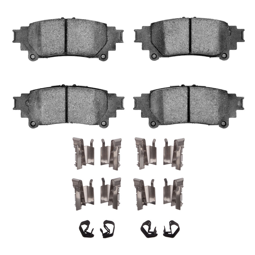 Dynamic Friction 4000-1391-12 - HybriDynamic Brake Pads Hardware Kit