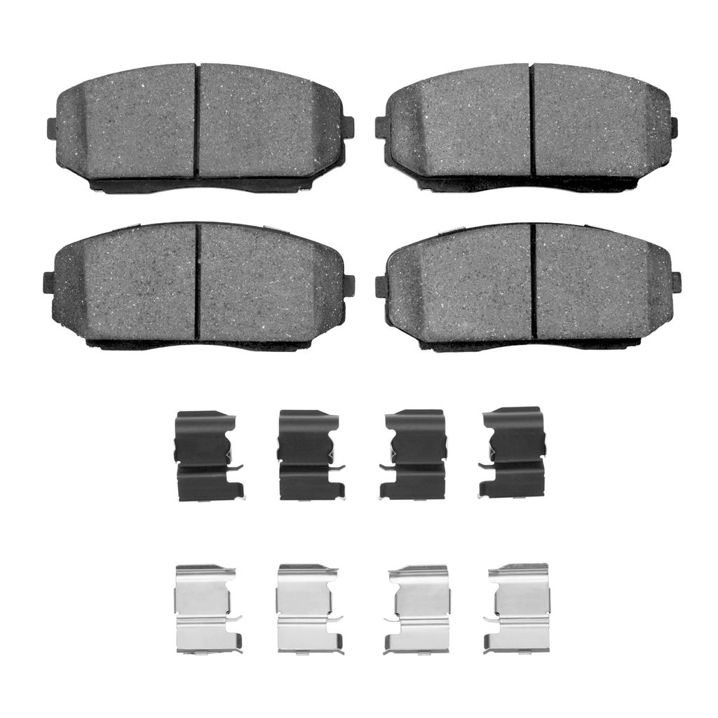 Dynamic Friction 4000-1258-01 - HybriDynamic Brake Pads Hardware Kit