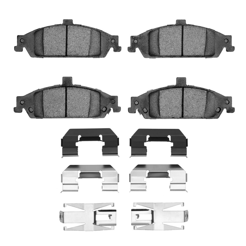 Dynamic Friction 4000-0727-01 - HybriDynamic Brake Pads Hardware Kit