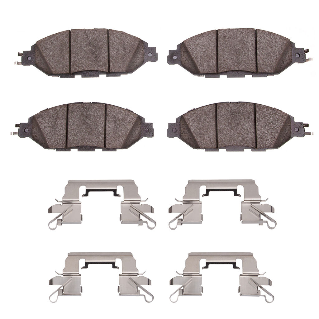 Dynamic Friction 4000-1649-01 - HybriDynamic Brake Pads Hardware Kit