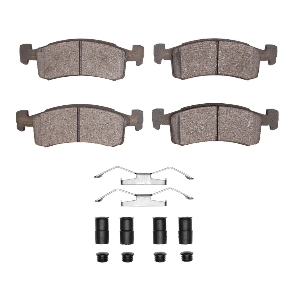 Dynamic Friction 4000-0220-01 - HybriDynamic Brake Pads Hardware Kit