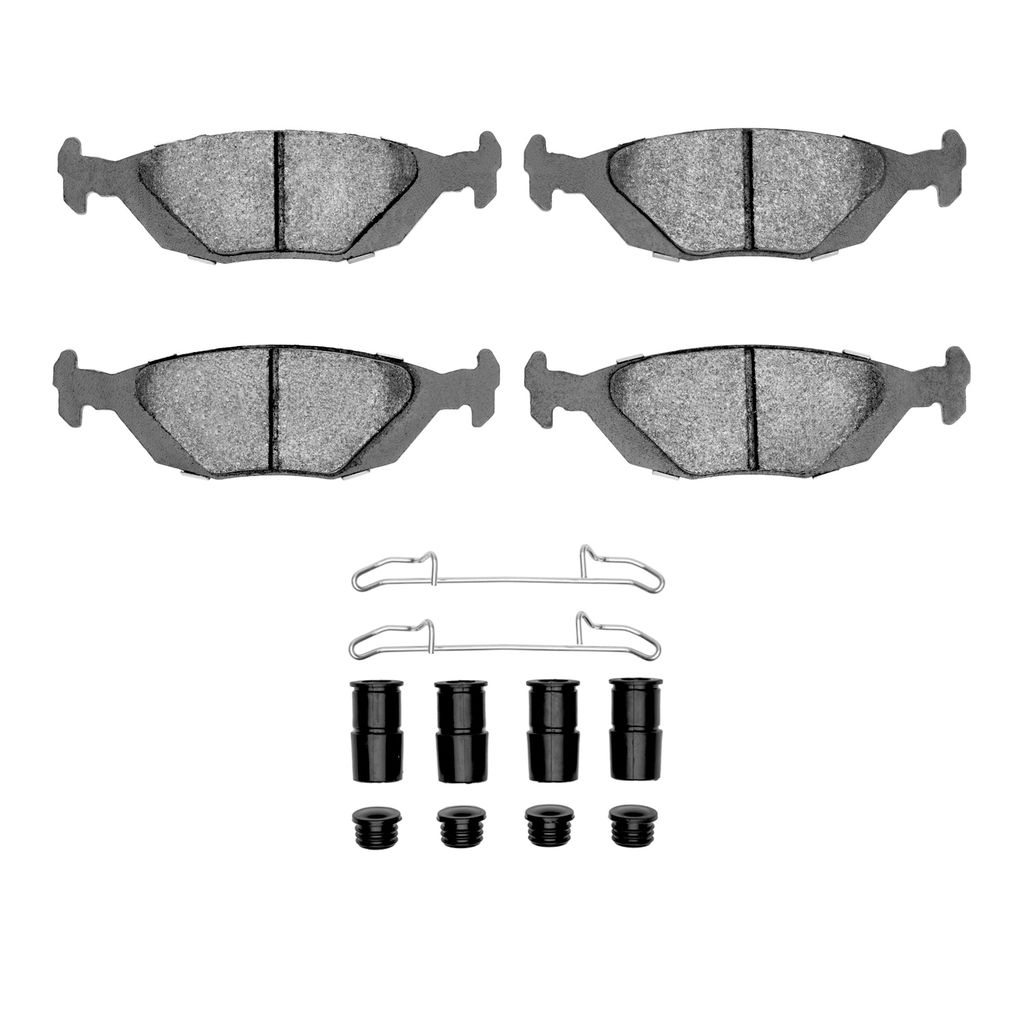 Dynamic Friction 4000-0322-01 - HybriDynamic Brake Pads Hardware Kit