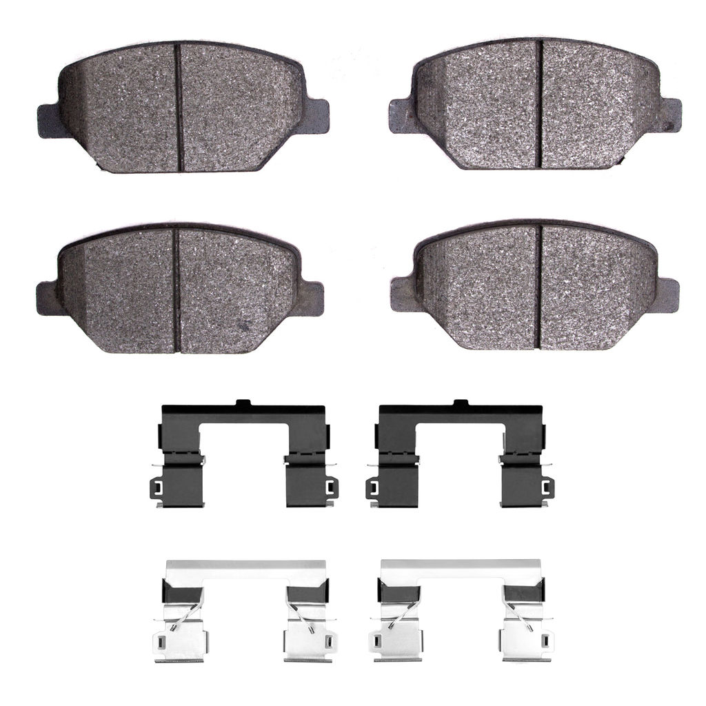Dynamic Friction 4000-1886-01 - HybriDynamic Brake Pads Hardware Kit