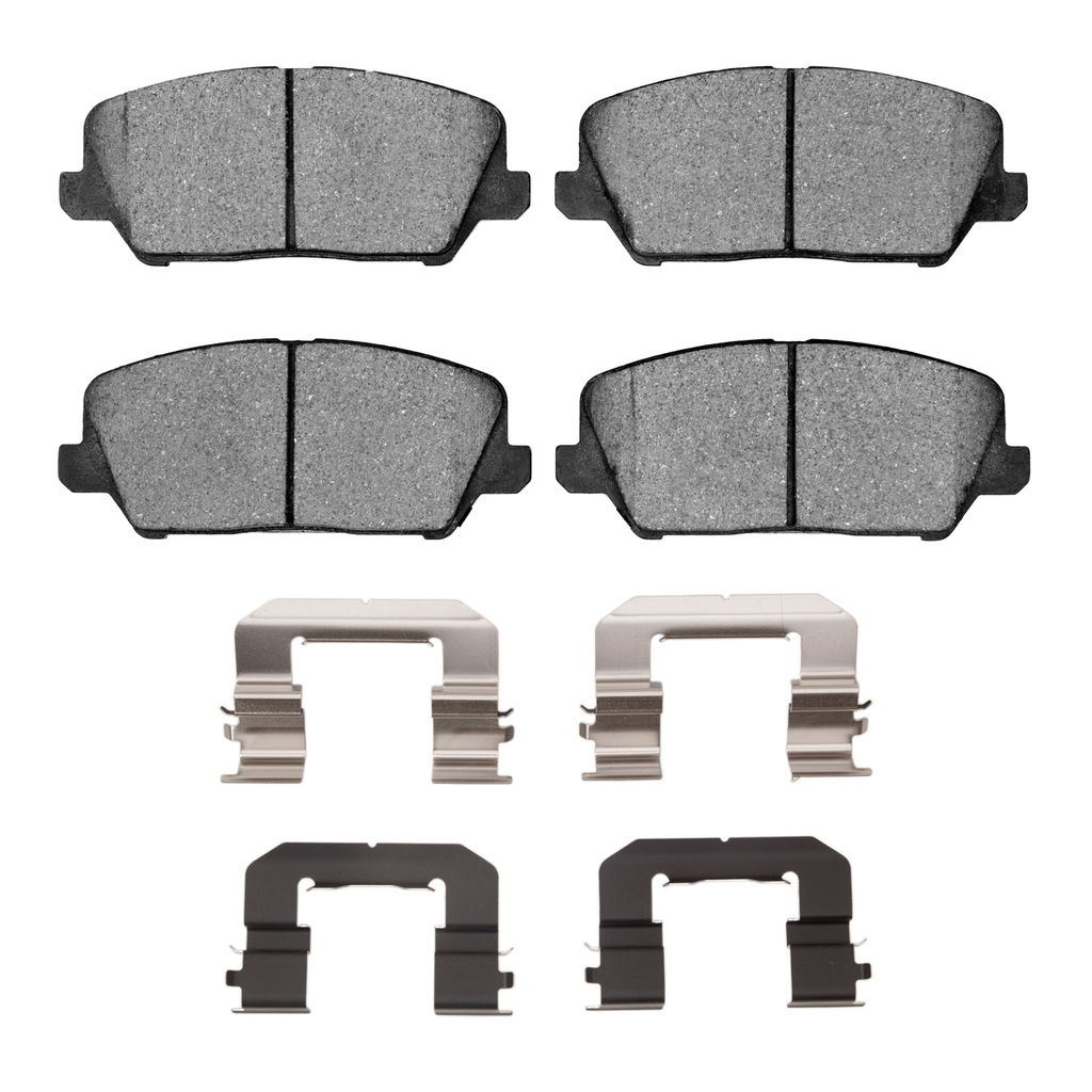 Dynamic Friction 4000-1735-01 - HybriDynamic Brake Pads Hardware Kit