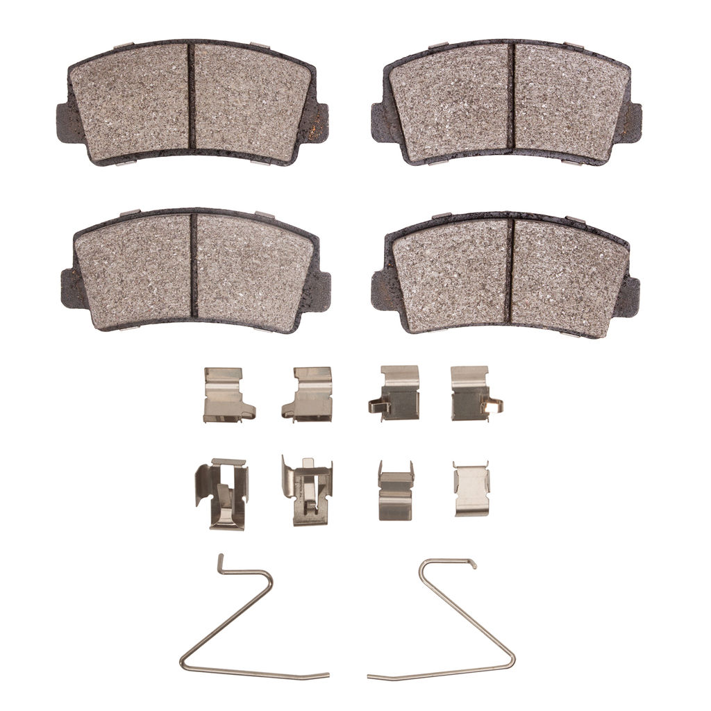 Dynamic Friction 4000-0076-01 - HybriDynamic Brake Pads Hardware Kit