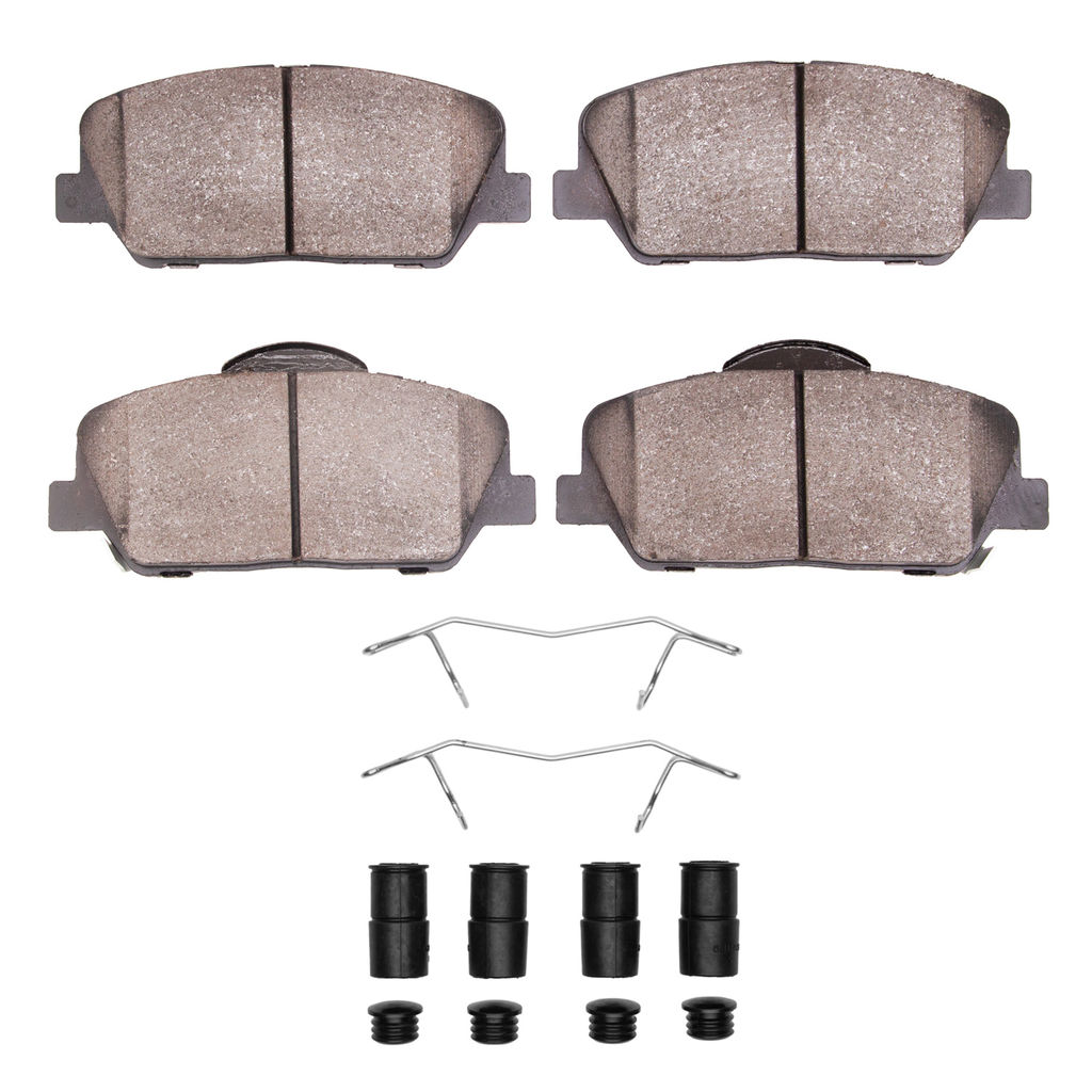 Dynamic Friction 4000-1413-01 - HybriDynamic Brake Pads Hardware Kit