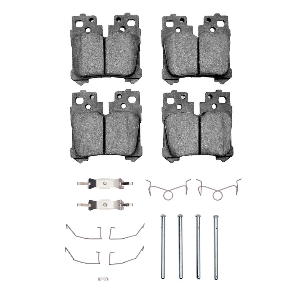 Dynamic Friction 4000-1283-01 - HybriDynamic Brake Pads Hardware Kit