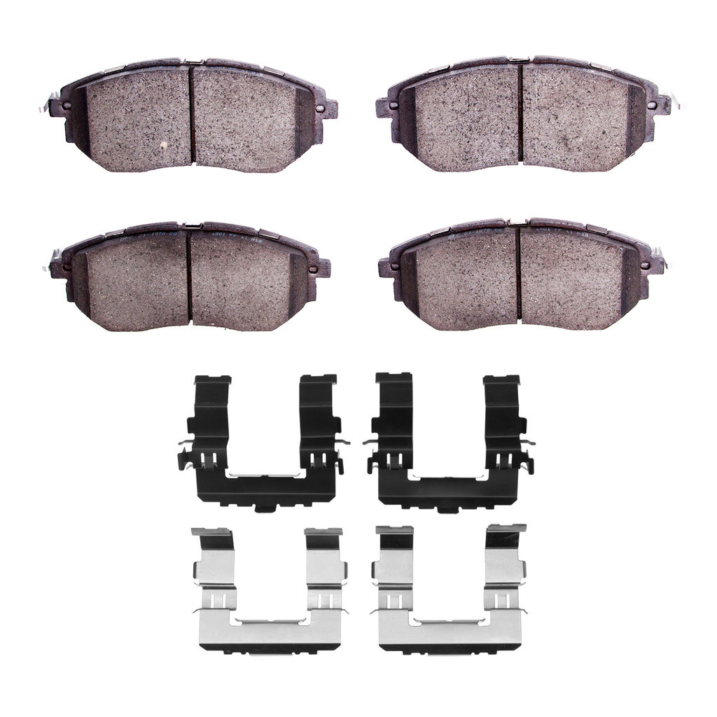 Dynamic Friction 4000-1078-02 - HybriDynamic Brake Pads Hardware Kit
