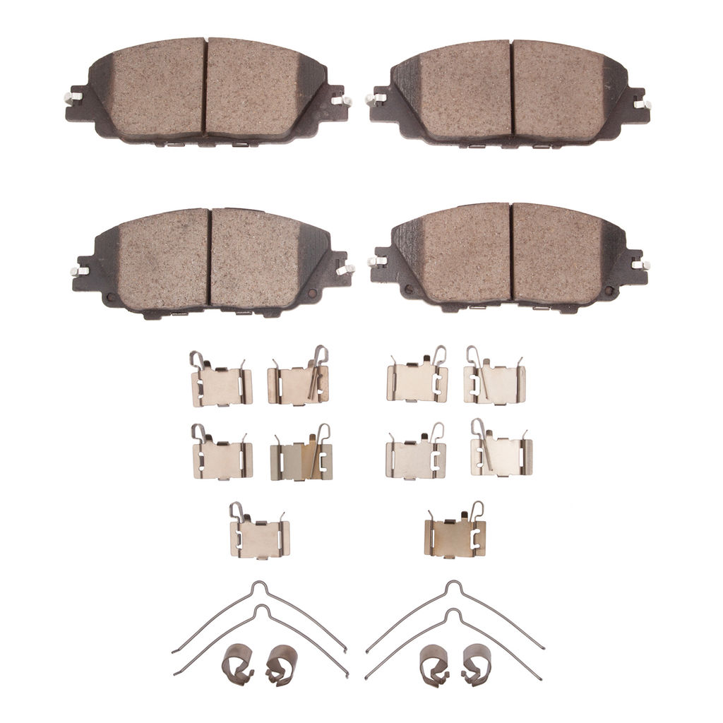 Dynamic Friction 4000-2176-01 - HybriDynamic Brake Pads Hardware Kit