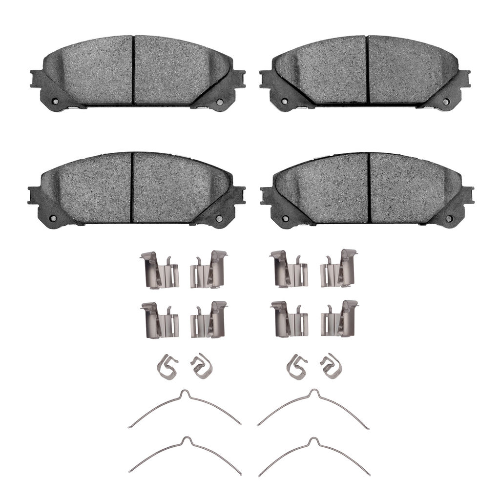 Dynamic Friction 4000-1324-01 - HybriDynamic Brake Pads Hardware Kit