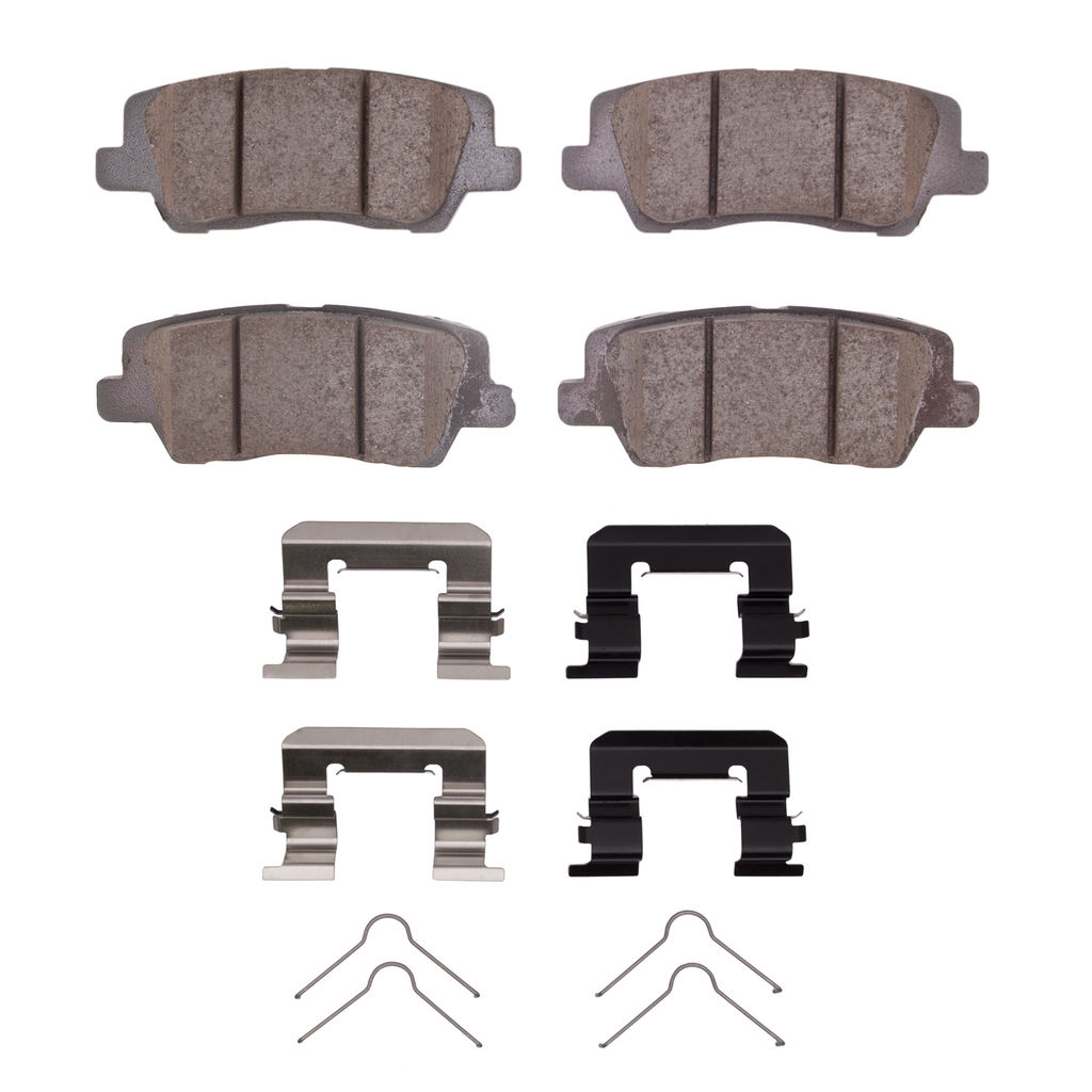 Dynamic Friction 4000-1839-01 - HybriDynamic Brake Pads Hardware Kit