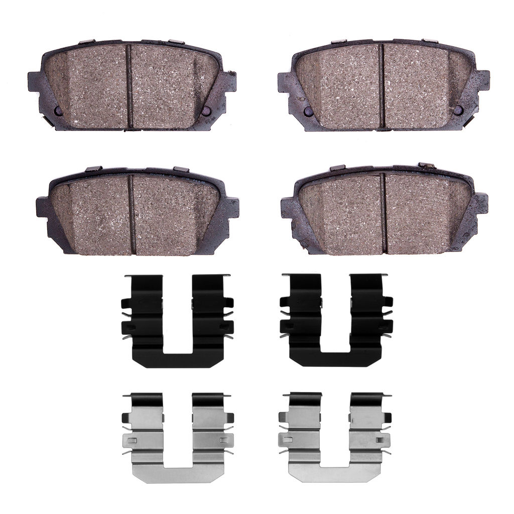 Dynamic Friction 4000-1296-01 - HybriDynamic Brake Pads Hardware Kit