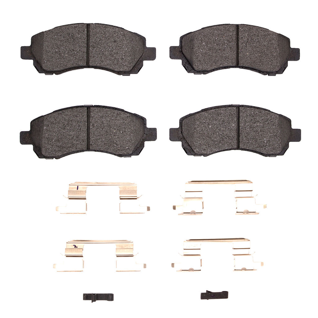 Dynamic Friction 4000-0722-01 - HybriDynamic Brake Pads Hardware Kit