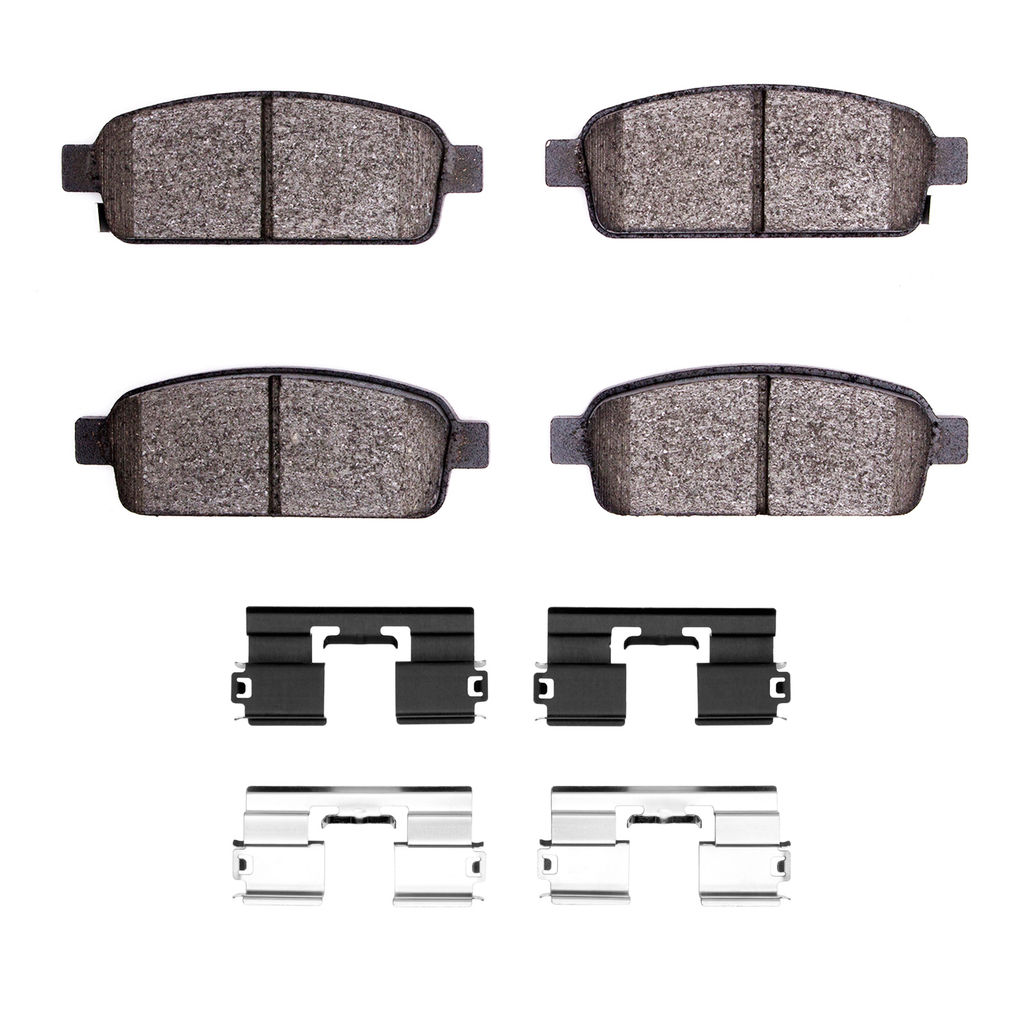 Dynamic Friction 4000-1468-01 - HybriDynamic Brake Pads Hardware Kit