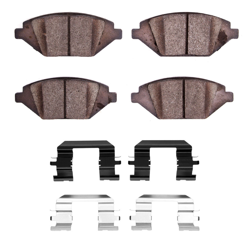 Dynamic Friction 4000-1864-01 - HybriDynamic Brake Pads Hardware Kit