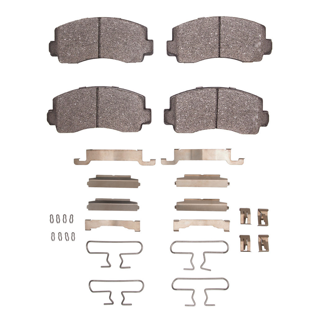 Dynamic Friction 4000-0195-01 - HybriDynamic Brake Pads Hardware Kit