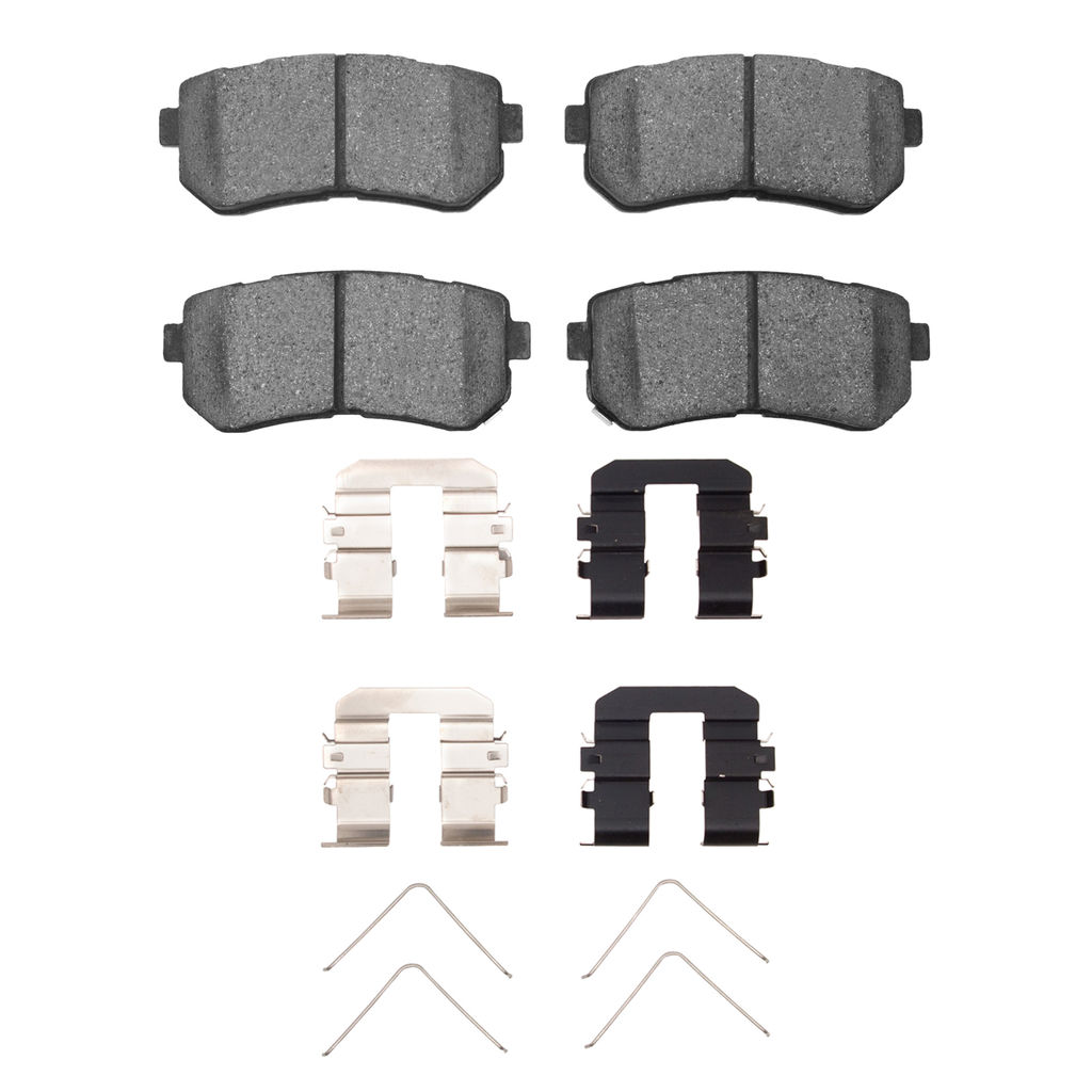 Dynamic Friction 4000-1157-02 - HybriDynamic Brake Pads Hardware Kit