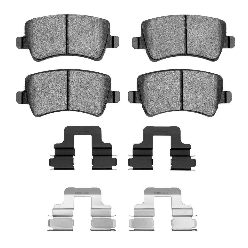 Dynamic Friction 4000-1307-01 - HybriDynamic Brake Pads Hardware Kit