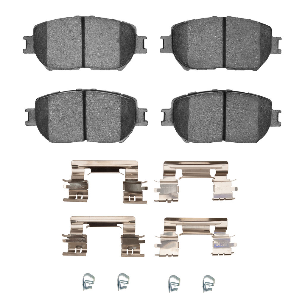 Dynamic Friction 4000-0908-02 - HybriDynamic Brake Pads Hardware Kit