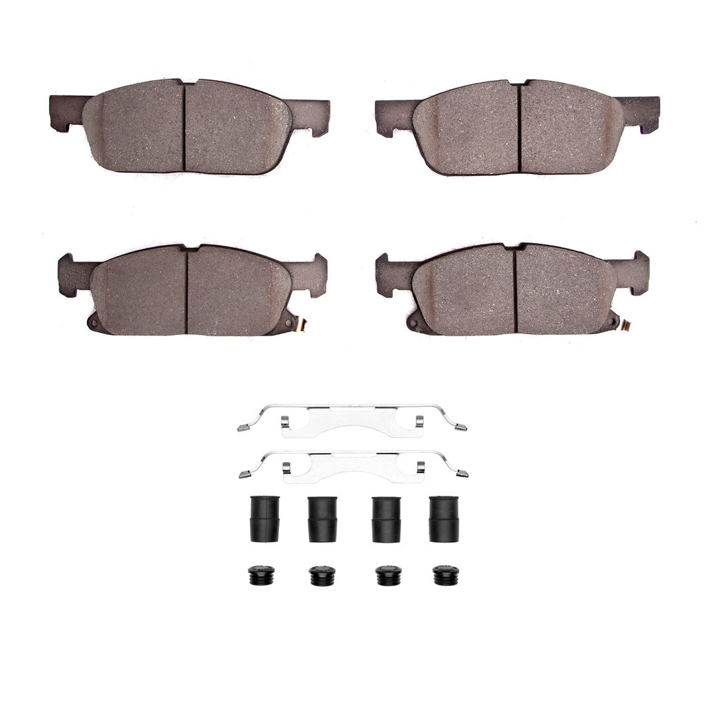 Dynamic Friction 4000-1818-11 - HybriDynamic Brake Pads Hardware Kit