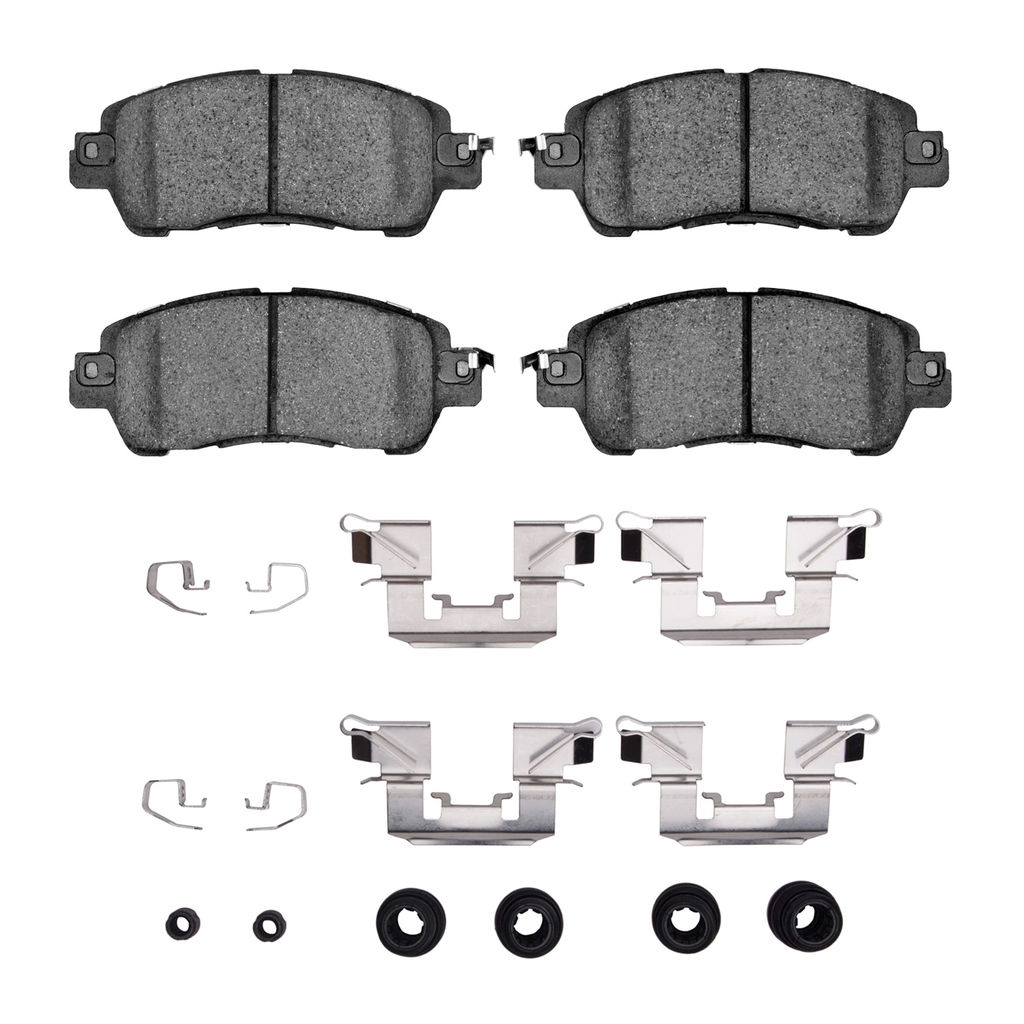 Dynamic Friction 4000-1852-01 - HybriDynamic Brake Pads Hardware Kit